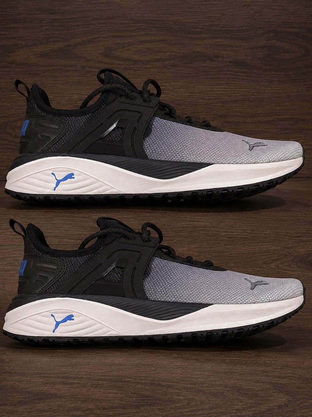 Puma Men’s Gray, Black & Blue Athletic Trainers